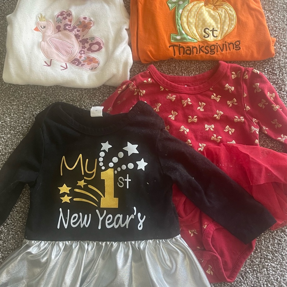 My 1st New Year's Black and Silver Kids Top